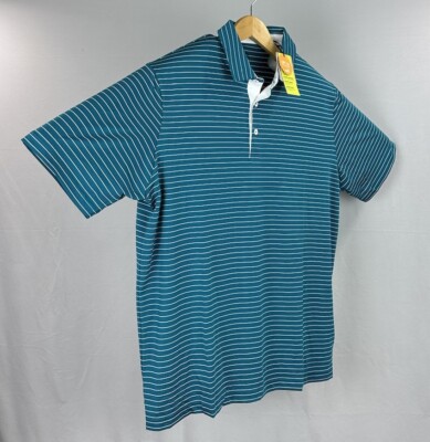 PUMA Polo Shirt Men's XL Green Short Sleeve UPF Polyester Stretch Golf Fast Dry