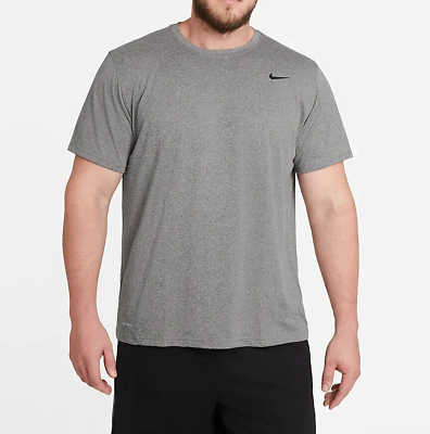 Nike Men Dri FIT Legend Carbon Heather Black Training T Shirt