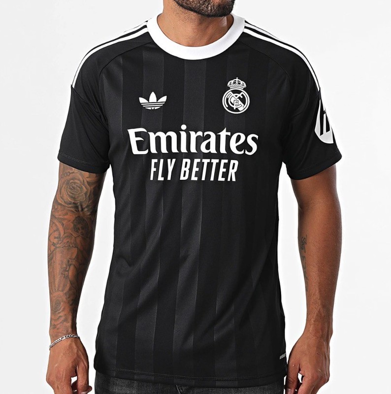 Adidas Real Madrid 25 / 26 Third Goalkeeper Jersey Black JP4173