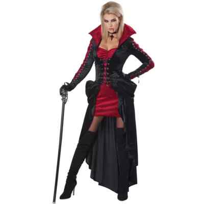  Bloodthirsty Vixen Gothic Vampire Girl Fancy Dress Up Halloween Adult Costume