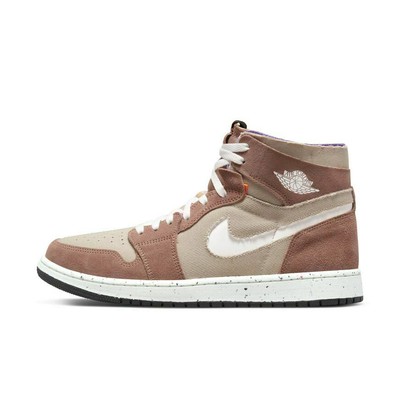 Мужские кроссовки Jordan 1 Zoom Air CMFT Fossil Stone/White-Fossil Rose (CT0978 201)