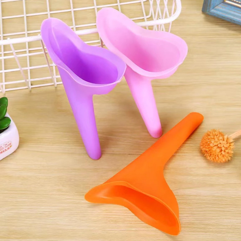 Pisse Debout Urinoir Femme Orange Silicone RÃ©Utilisable RandonnÃ©E, Festival...