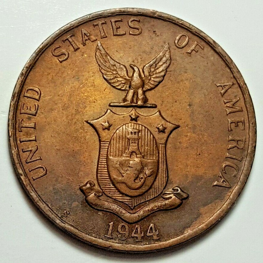 One centavo ( ¢ 1 ) 1944 USA 1944 One Centavo Coin, Philippines/Filipinas | eBay