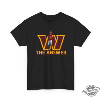 Jayden Daniels The Answer Shirt Jayden Daniels Shirt Football American Graphic V