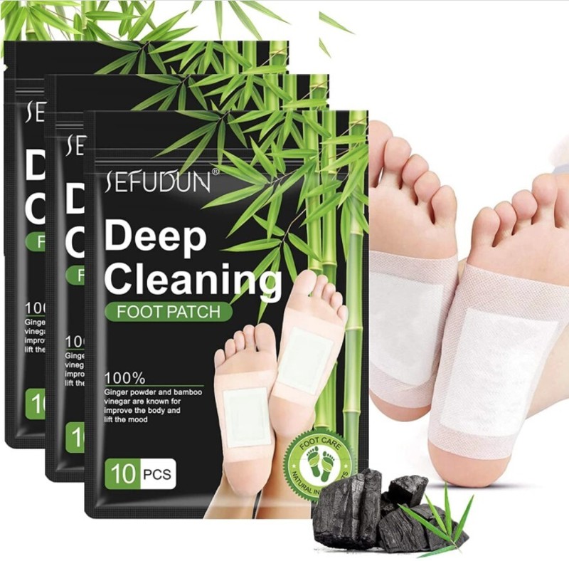150Pcs Foot Detox Patches Pads Toxins Deep Cleansing Herbal Bamboo