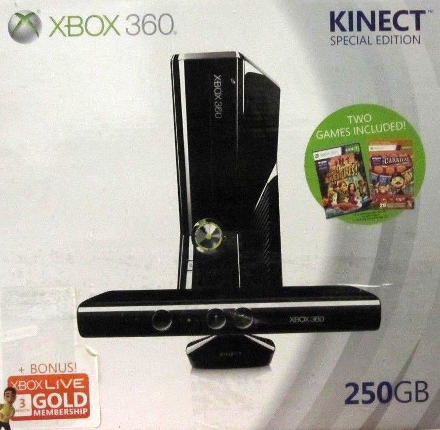 Xbox 360 Kinect Special Edition Model 1439 250GB Slightly Used FREE SHIPPING