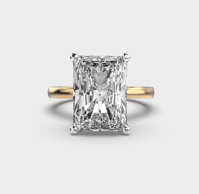 1.75 CTW Radiant Solitaire Moissanite Ring For Engagement Lovely Gift For Bride
