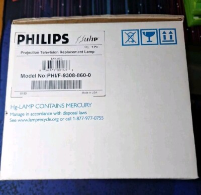 Phillips Projection Television Replacement Lamp PHI/F-9308-860-0 856375001438