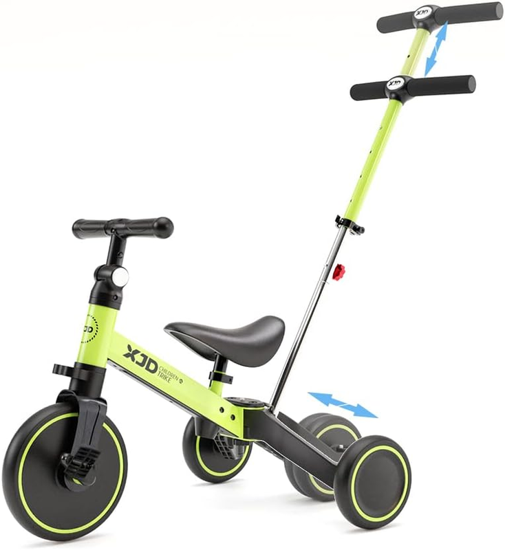 7 in 1 Toddler Bike with Push Handle,Tricycles for 1 to 3 Years Old, Toddler Tri