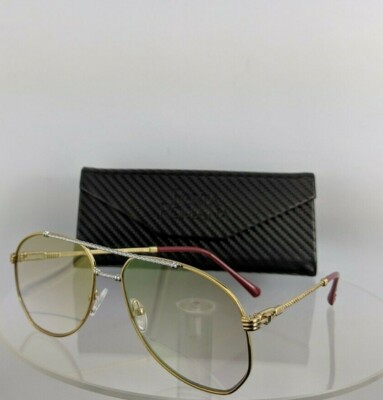 Pre-owned Porta Romana Brand Authentic  1232 Sunglasses Col. 100 1232 Vintage Pink Lens In Pink Gold Reflective Lenses
