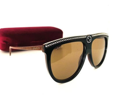 GUCCI GUCCI GG0732S-005-61 BLACK SUNGLASSES