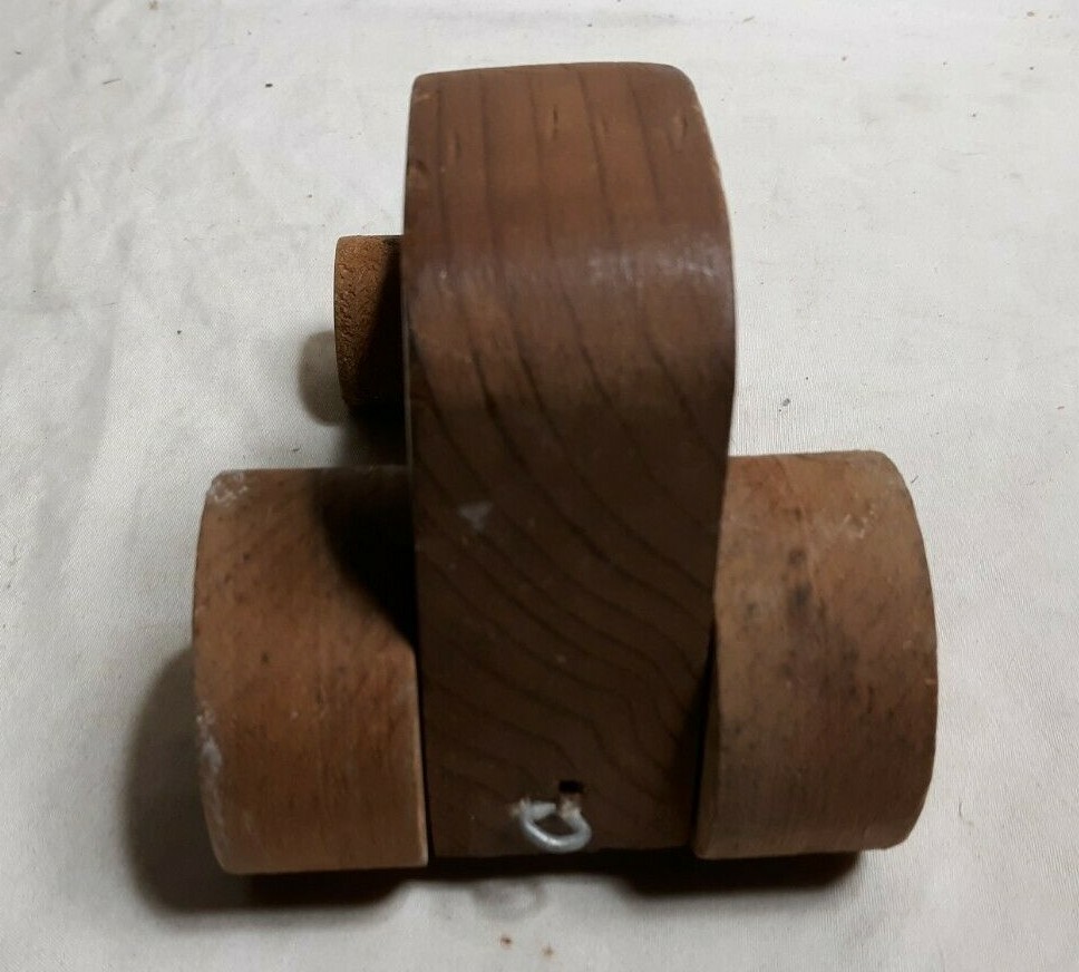 Vintage maybe Antique WOOD Toy Pull Car NO String