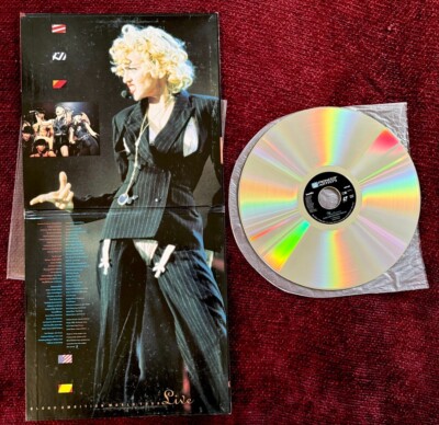 MADONNA BLOND AMBITION  TOUR GATEFOLD LASERDISC BIG RECORD SLEEVE LP FRANCE HBO