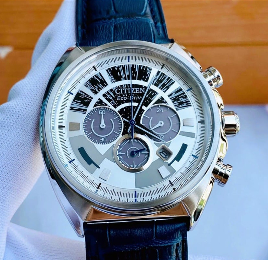 CITIZEN CITIZEN STAR WARS MILLENNIUM FALCON CA4281-00W MEN'S WATCH LEATHER BAND