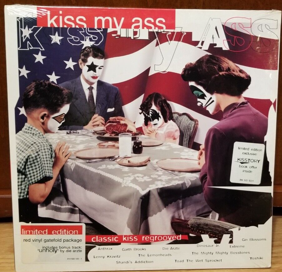 Kiss My Ass: Classic Kiss Regrooved レコード Kiss my Ass Classic Kiss ReGrooved Sealed Vinyl Record 1994