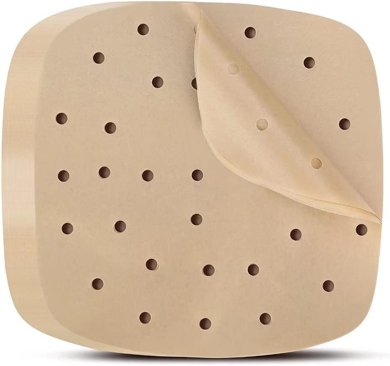 Air Fryer Parchment Paper Liners: 200PCS 8.5 Inch Square Perforated Parchment Pa