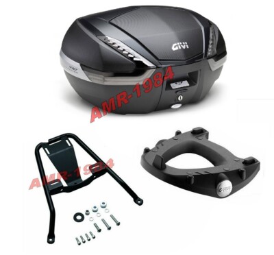 GIVI BAULE V47NNT + PORTAPACCHI + PIASTRA MOTO MORINI X-CAPE 649 2021 SR9350 +M5