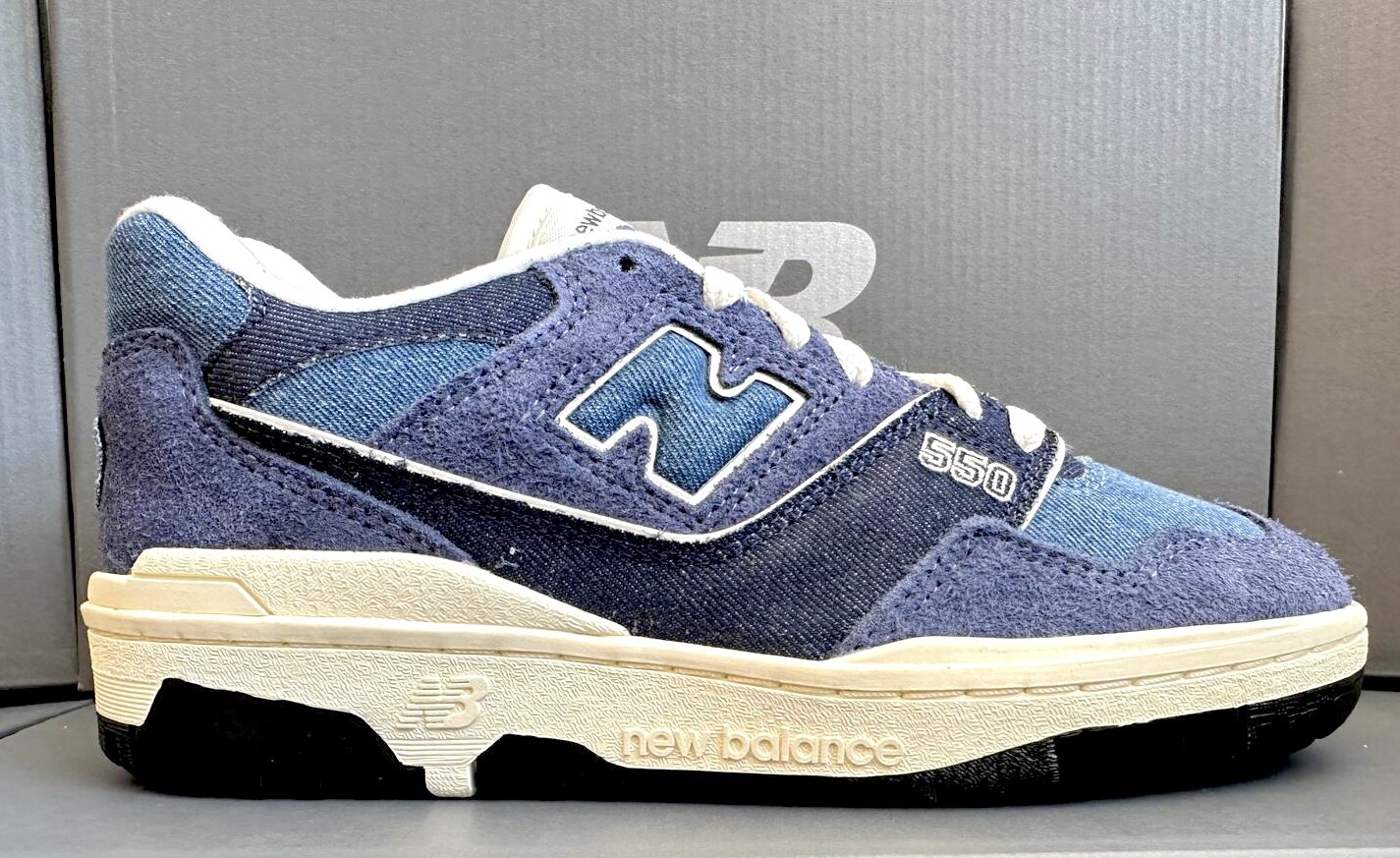 New Balance 550 Women BBW550GH Denim Navy with Heron Blue
