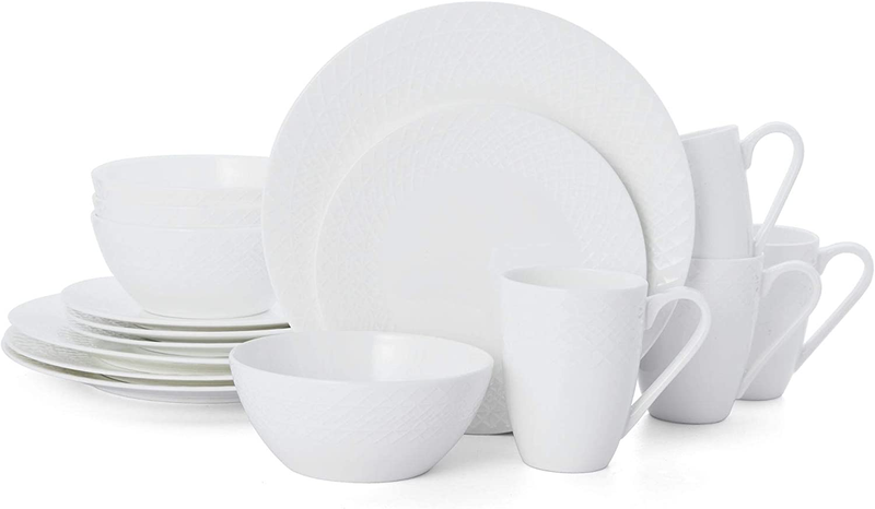 Mikasa Jenna 16-Piece Dinnerware Set, White