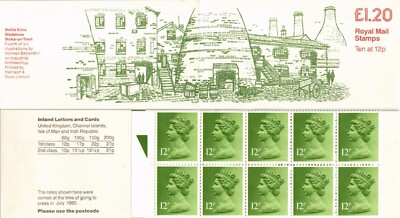 GB 1980 Yvert C 902 £1.20 booklet Industrial Archaeology Bottle Kilns