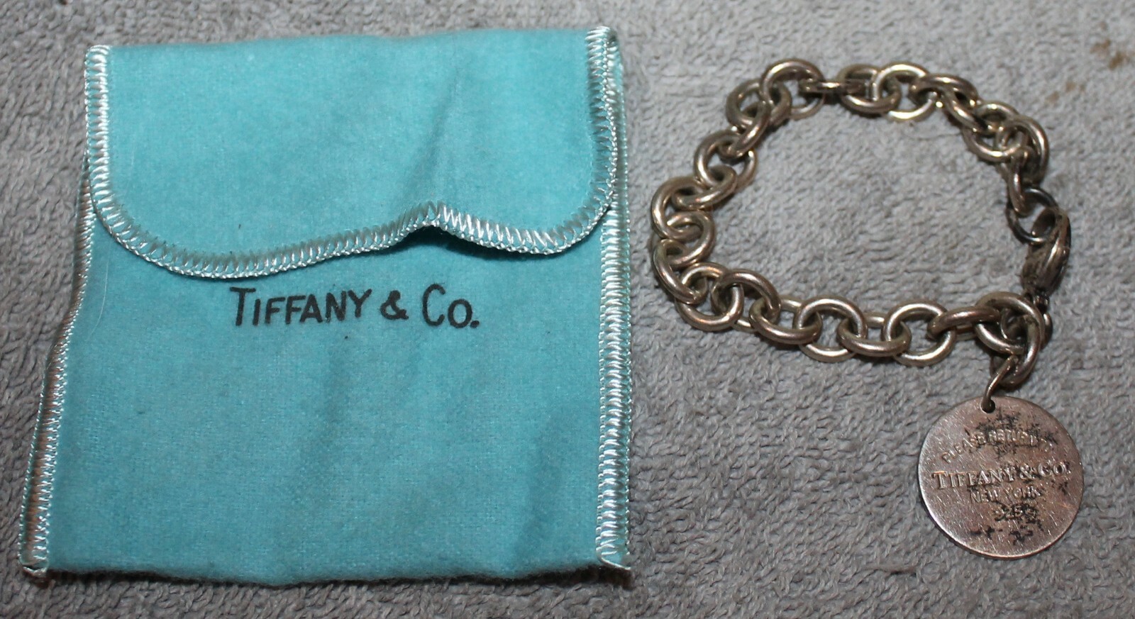 VINTAGE TIFFANY & CO. STERLING 925 BRACELET RETURN TO