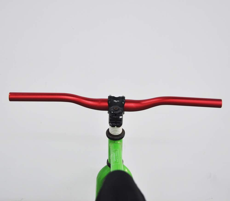 MTB Mountain Bike Bicycle Short Kids Handlebar &Phi;31.8Mm*440Mm Riser Bar(Fuchsia)