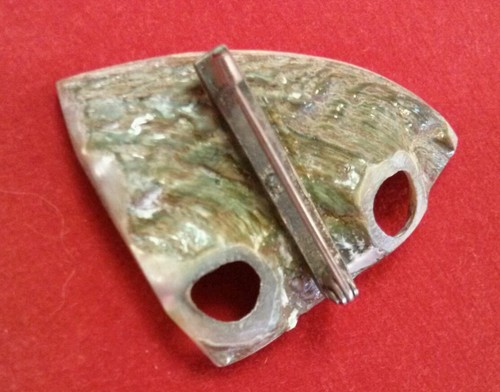 Whimsical & Fun Abalone Face Pin~Handmade, Unique!