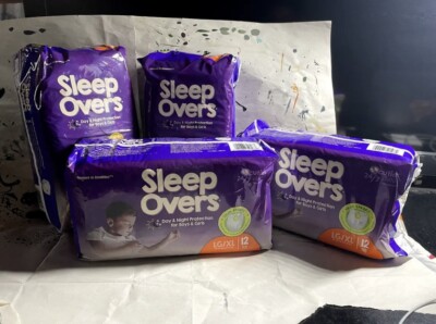 40 Diapers Sleep Overs (LG/XL - 12 Youth Pants)