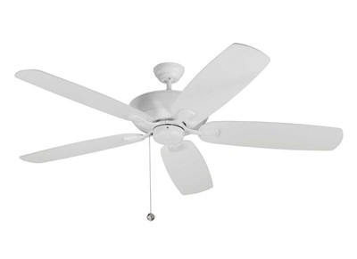 Monte Carlo 5CSM60RZW 60'' Colony Super Max Damp Rated Ceiling Fan in Rubberized