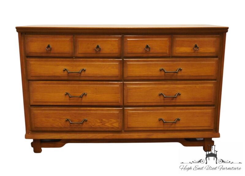 Sumter Cabinet Solid Pecan Rustic Country French 52" Double Dresser