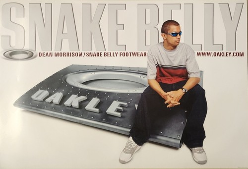 OAKLEY 2002 Dean Morrison Surf Snake Belly HUGE poster Flawless New Old Stock