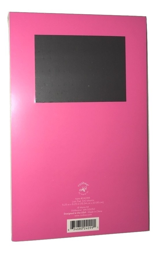 Roobee by Mara-Mi TODAY Kraft Magnetic List Pad 100 Sheets NEW 5.25