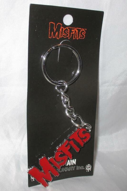 Misfits Red Logo Metal Keychain Punk New