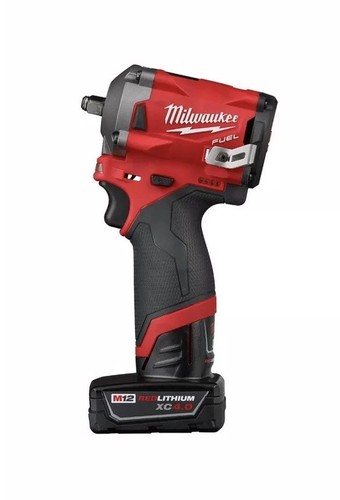 Milwaukee M12 2554-22 FUEL 3/8” Cordless Stubby Impact Wrench Kit 3/8 Inch 12V