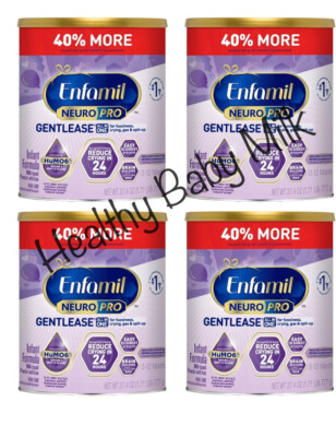 4 Cans Enfamil NeuroPro Gentlease Infant Formula Powder 27.