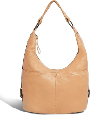 American Leather Co. Viv Hobo Handbag, NWOT, Cashew Color, Genuine Leather