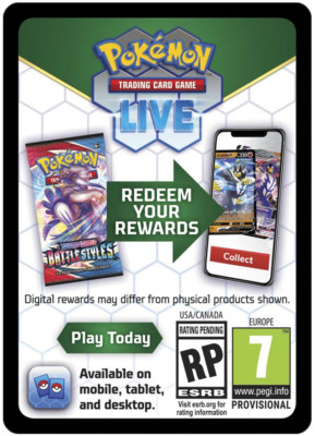 1x Pokemon Go Booster Pack Code Card For Pokemon TCG Live