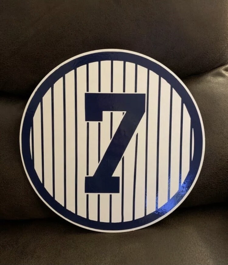 Handmade 7x7” Retired Yankees Sign! Your Choice of Player!