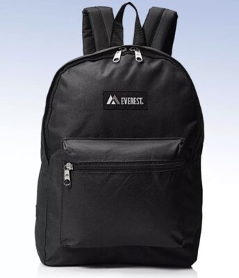 Everest Unisex Basic 15'' Backpack Black