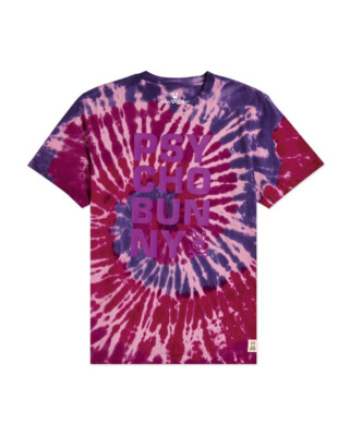 Мужская футболка Psycho Bunny Ultraviolet Cranwich Tie Dye