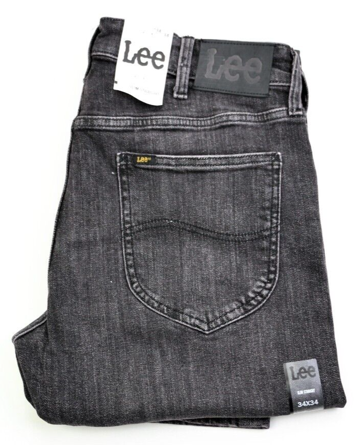 

Мужские джинсы прямого кроя Lee Slim Fit, размер W34 L34, серый, новинка, Lee Slim Straight