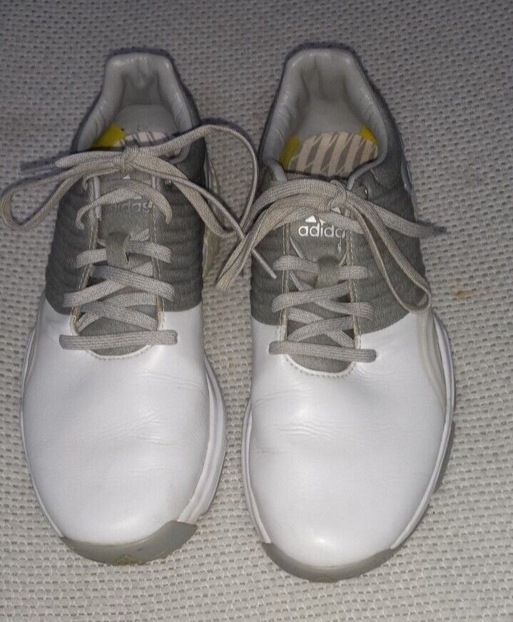 Men s Adidas Tour 360 Boost Golf Shoes EVN791001 White Gray Soft