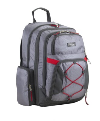 Eastsport 19''Unisex Bungee Expandable Backpack With SecureSnap Cool Gray