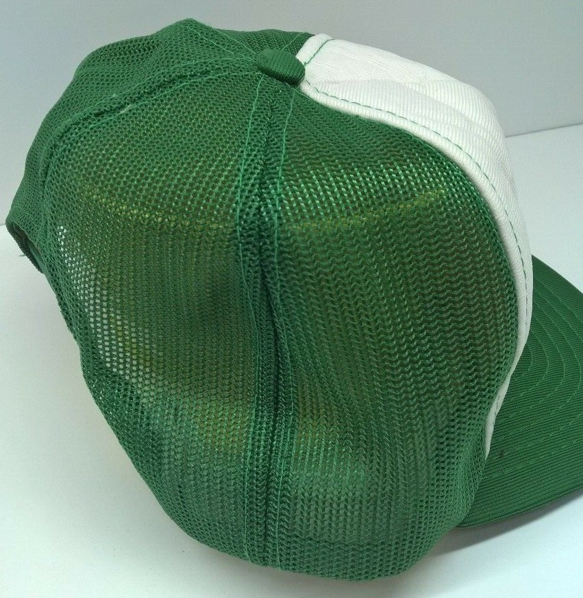 Vintage West Bend Elevator Co. Hat Cap Green Mesh Snapback Seed Feed Iowa