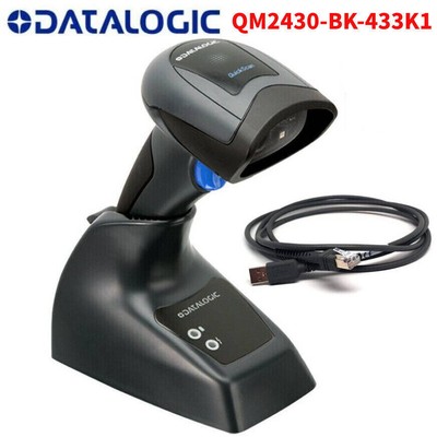Datalogic Quickscan QM2430-BK-433K1 Wireless Barcode Scanner w/Cradle USB Cable
