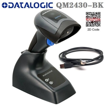 Datalogic Quickscan QM2430-BK-433K1 Wireless Barcode Scanner Cradle & USB Cable