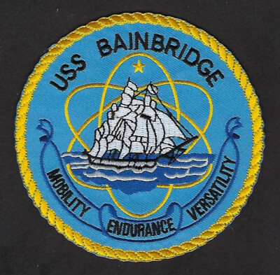USS BAINBRIDGE CGN-25 DLGN-25 PATCH US NAVY VETERAN PIN UP GIFT E=MC2 NUCLEAR