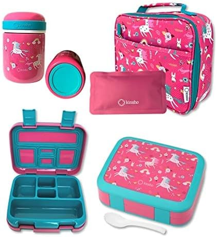 Bento Box with Thermos, Stainless Steel Food Jar for Hot-Cold Food or Soup, Insu