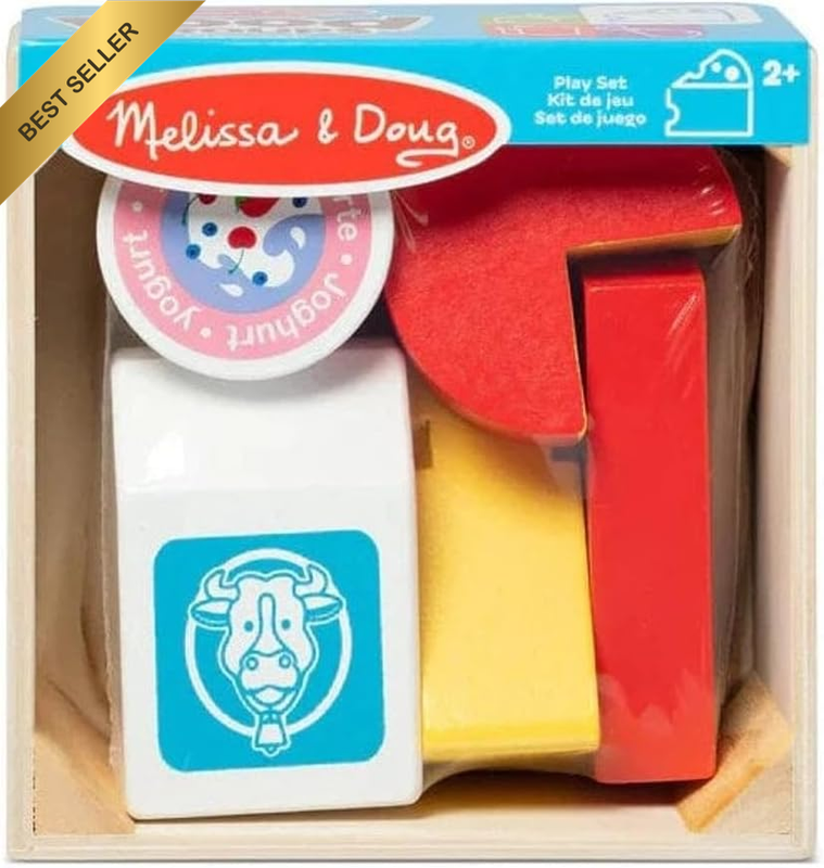 Melissa and Doug - Wooden Food Groups Play Set - Dairy