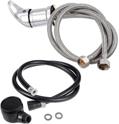 Shampoo Bowl Faucet, Faucet and Shower Head Kit for Replacement